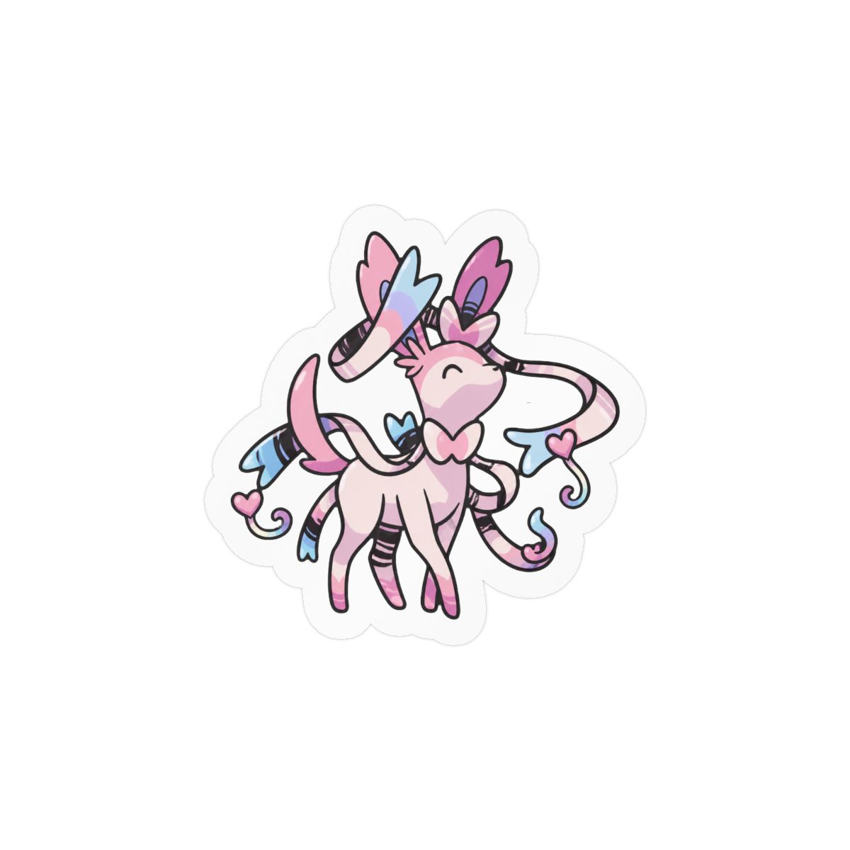 Sylveon Cute Pokémon Sticker | Adorable Fairy-Type Vinyl Decal - alternate angle 1, merchandise