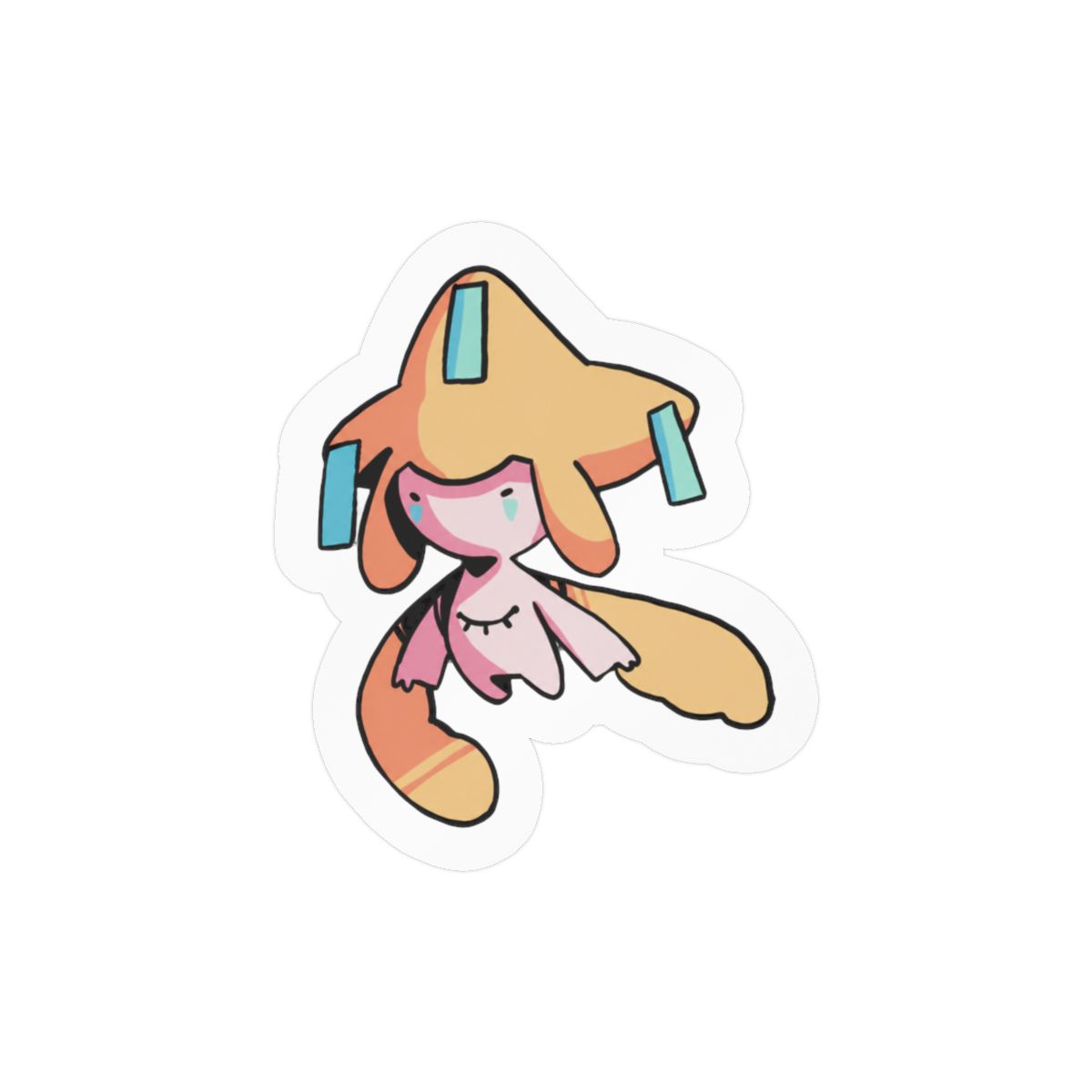 Cute Jirachi Pokémon Sticker | Mythical Wish-Granter Vinyl Decal