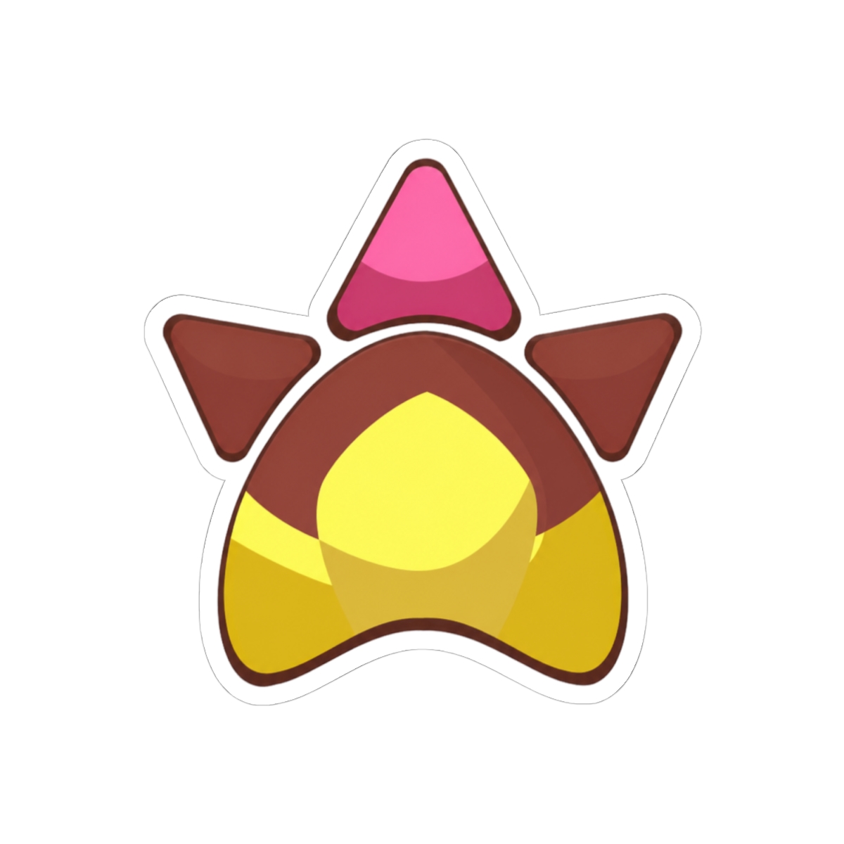 Shiny Tepig Pawprint Sticker | Cute Pokémon Vinyl Decal - alternate angle 1, merchandise