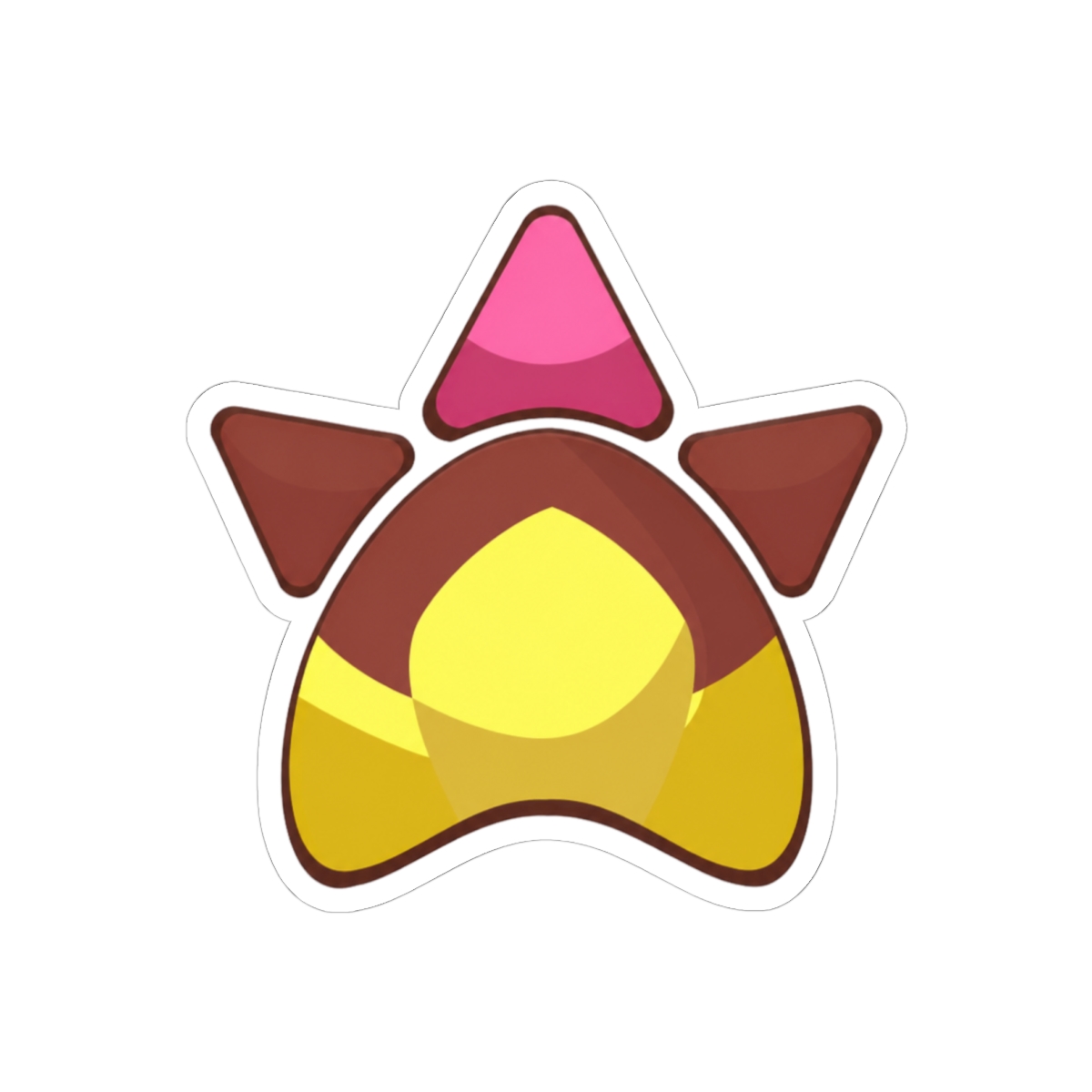 Shiny Tepig Pawprint Sticker | Cute Pokémon Vinyl Decal