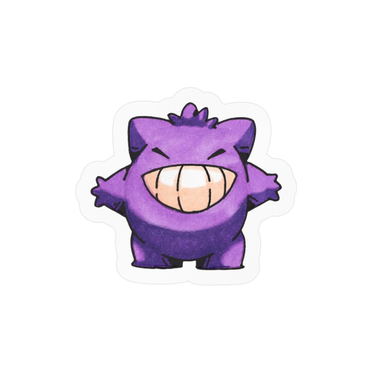 Gengar by Static Wool Sticker | Cute Pokémon Vinyl Decal