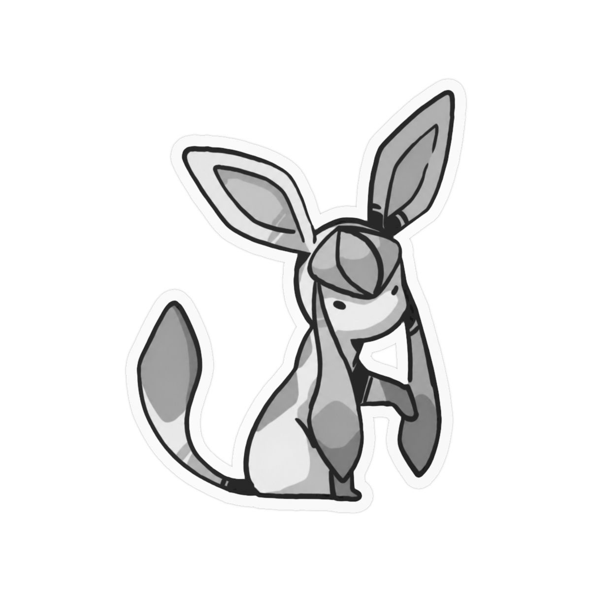 Glaceon Pokémon Sticker | Cute Vinyl Decal - alternate angle 3, merchandise