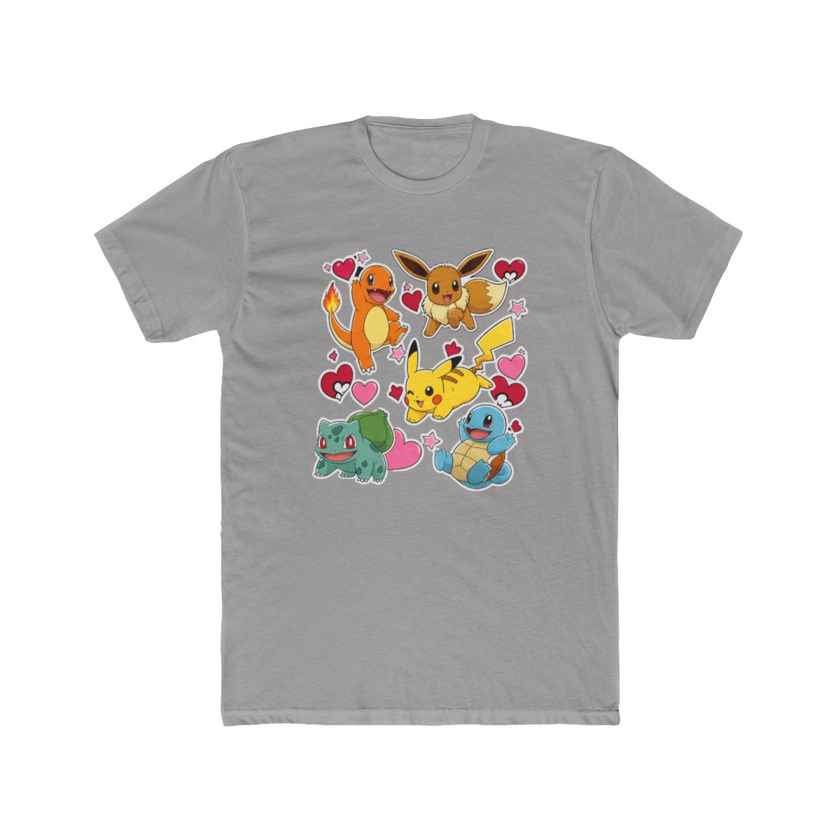 Pok mon Eevee Pikachu Charmander Squirtle Bulbasau T Shirt