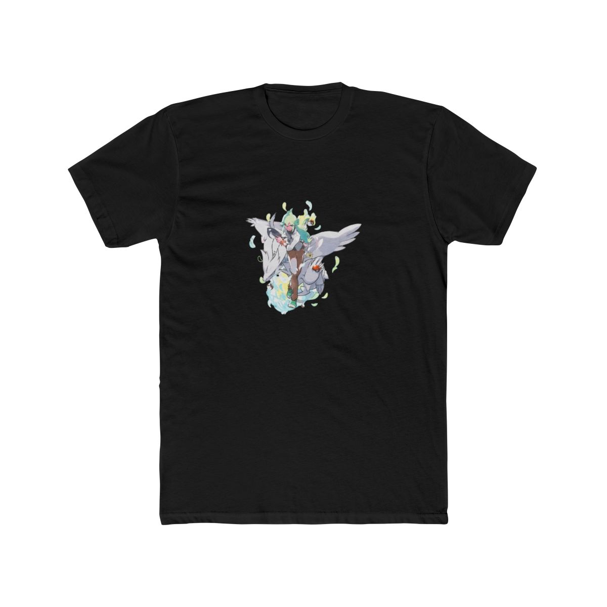 Official N Pokémon Trainers Light Blue Relaxed Fit Crew Neck T Shirt - Size Adult 4X-Large - alternate angle 2, merchandise