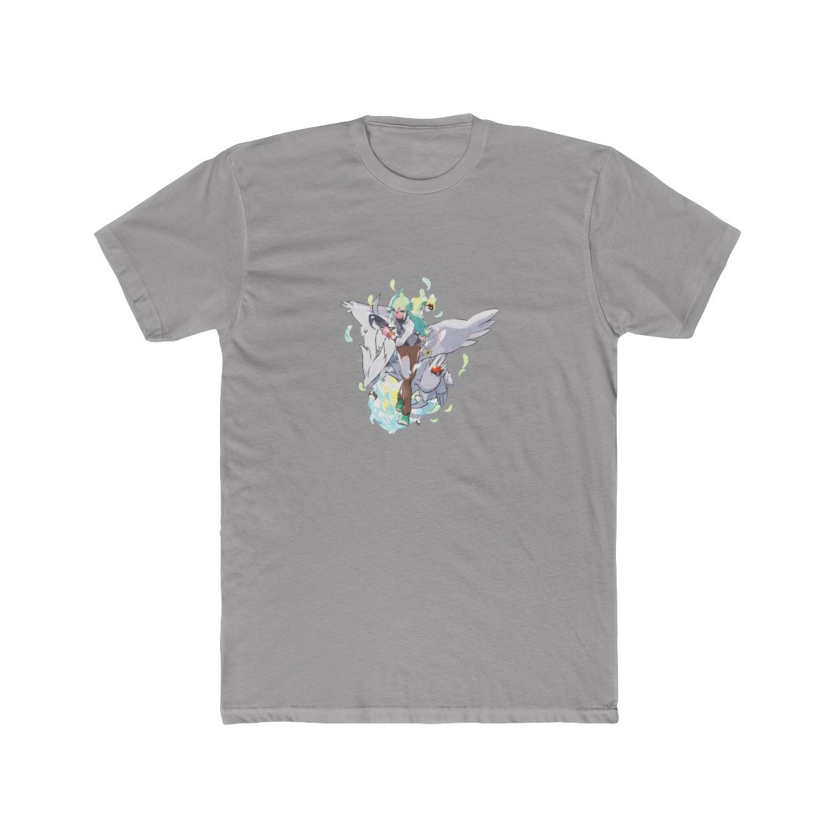 Official N Pokémon Trainers Light Blue Relaxed Fit Crew Neck T Shirt - Size Adult 4X-Large - Official T-Shirts merchandise
