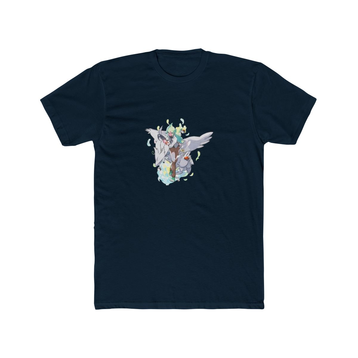 Official N Pokémon Trainers Light Blue Relaxed Fit Crew Neck T Shirt - Size Adult 4X-Large - alternate angle 5, merchandise