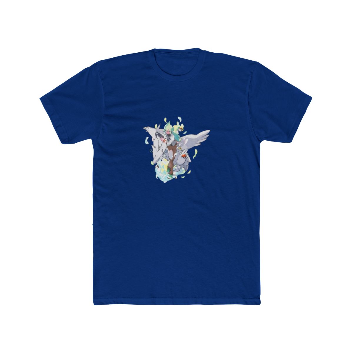 Official N Pokémon Trainers Light Blue Relaxed Fit Crew Neck T Shirt - Size Adult 4X-Large - alternate angle 4, merchandise