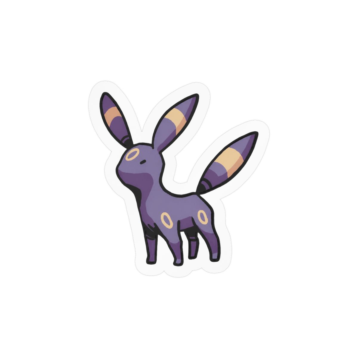 Umbreon by Static Wool Sticker | Sleek Pokémon Vinyl Decal - alternate angle 3, merchandise