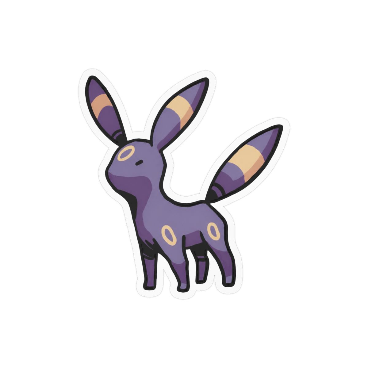 Umbreon by Static Wool Sticker | Sleek Pokémon Vinyl Decal