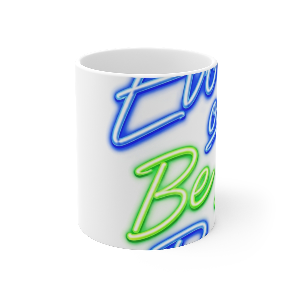 Pokemon "Evolve or Be Left Behind" White Mug - alternate angle 1, merchandise