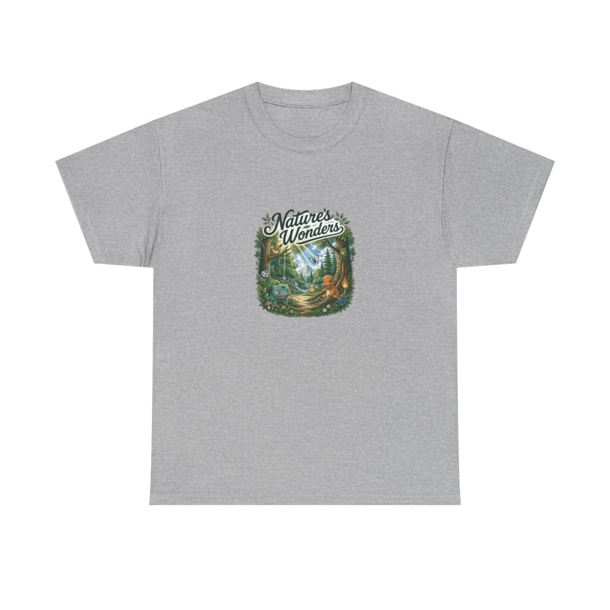 Pokemon "Trainee Pikachu Card No. 025" Unisex Tee - alternate angle 3, merchandise