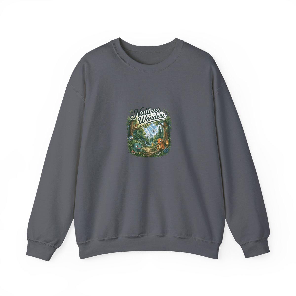 Pokemon "Trainee Pikachu Card No. 025" Crewneck - alternate angle 5, merchandise