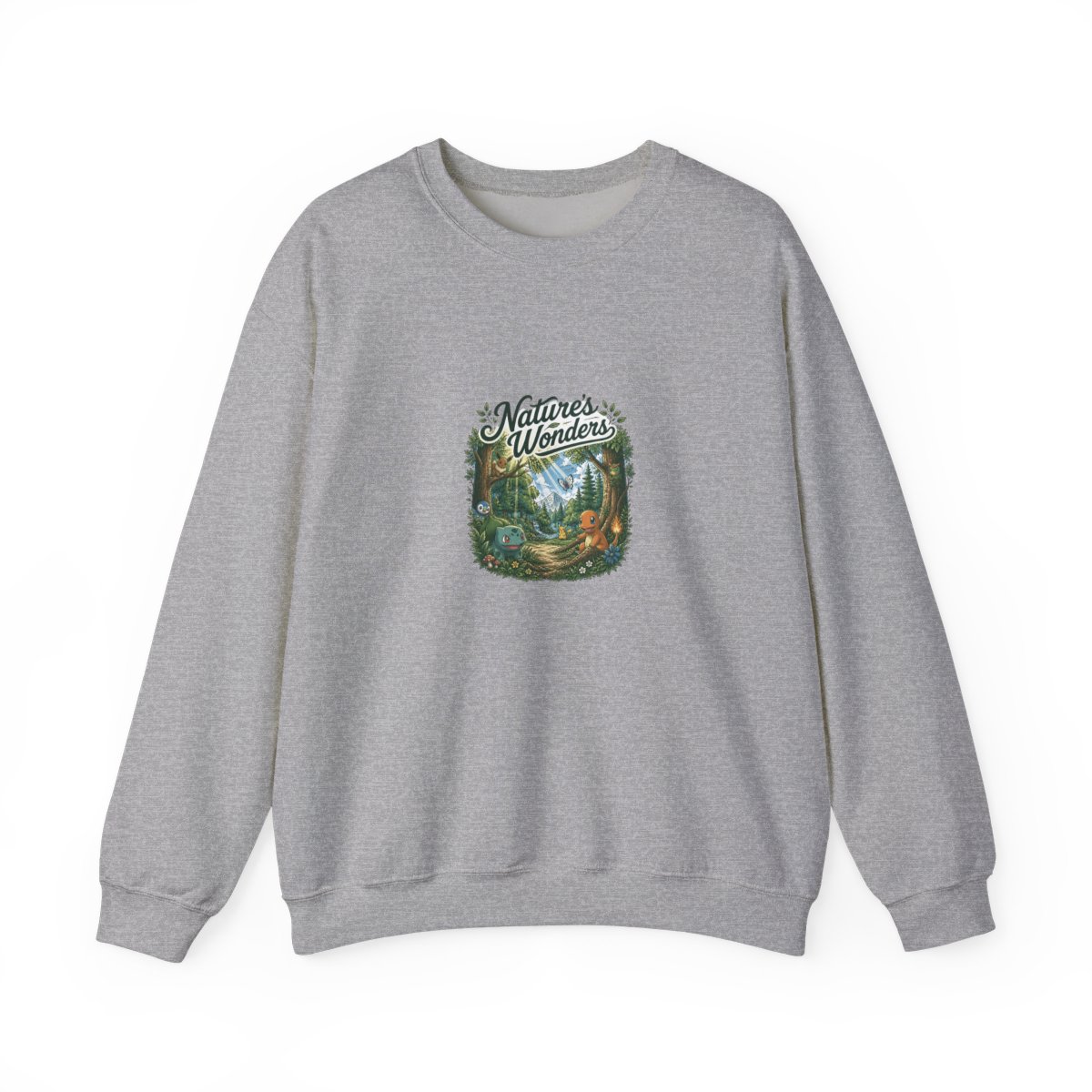 Pokemon "Trainee Pikachu Card No. 025" Crewneck - alternate angle 2, merchandise