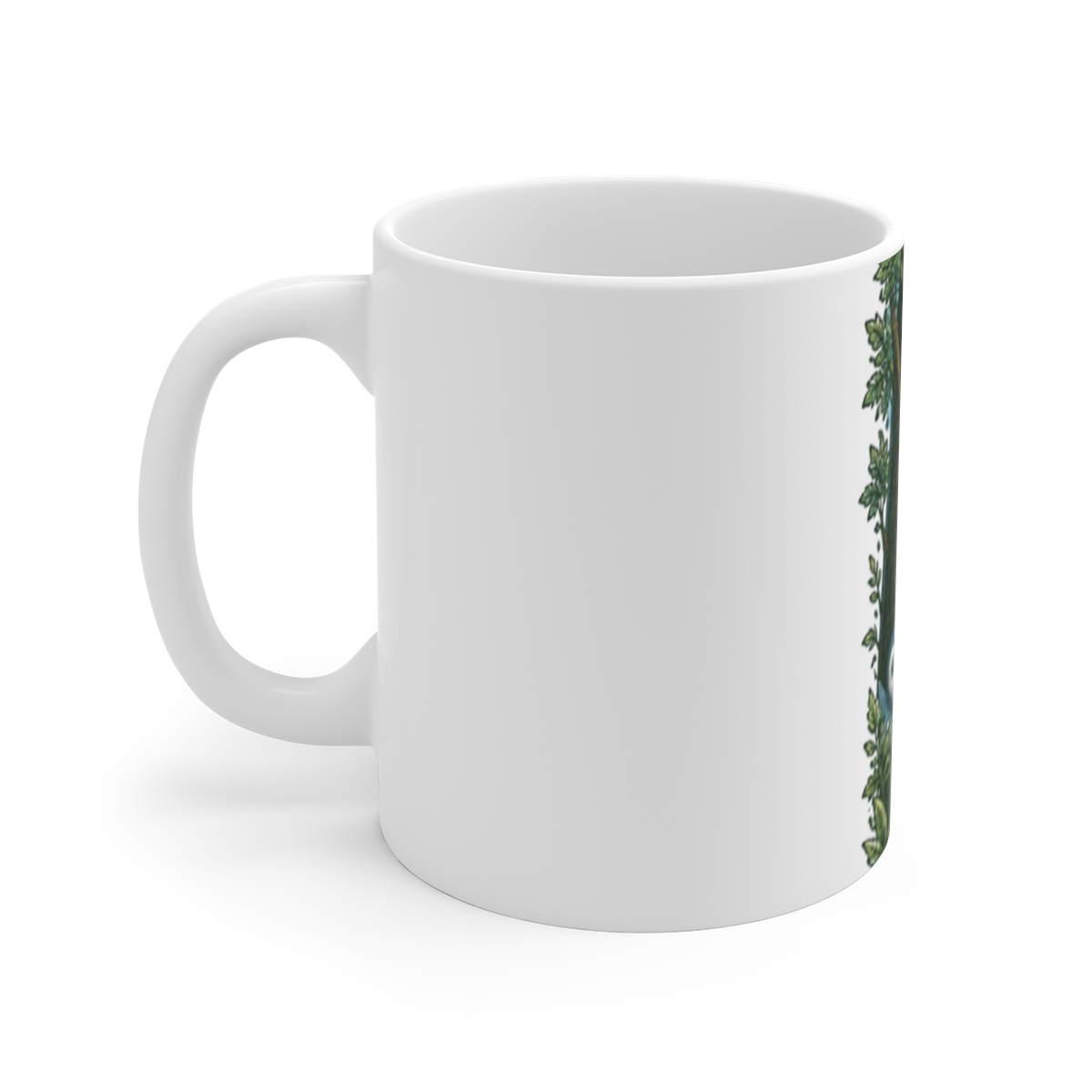Pokemon "Trainee Pikachu Card No. 025" White Mug - alternate angle 2, merchandise