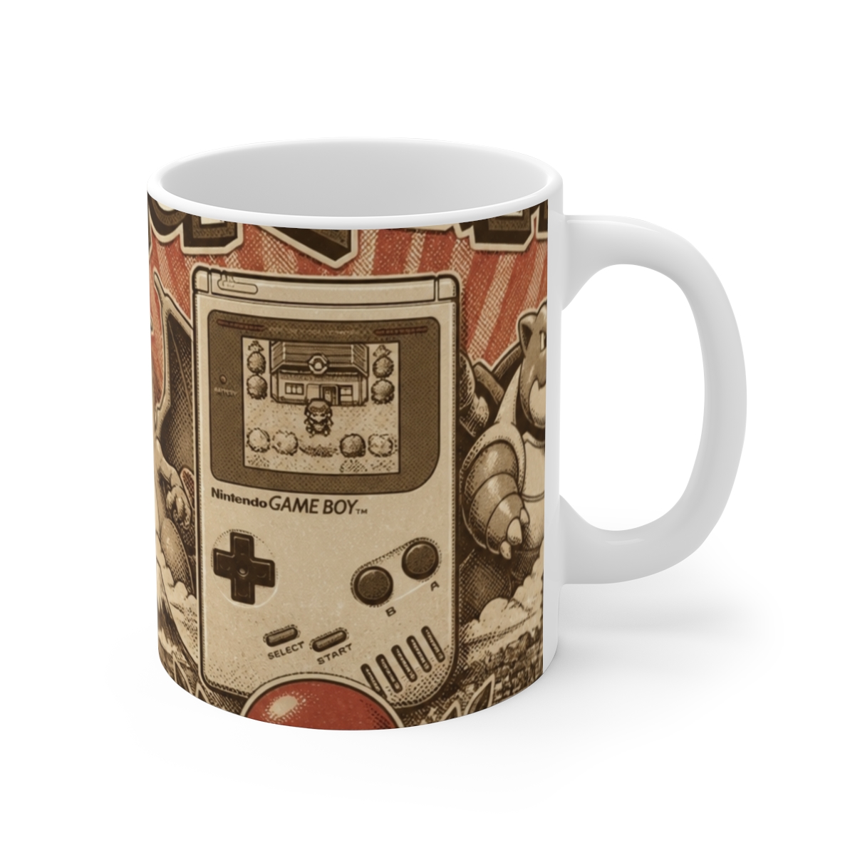 Pokemon "Back to Kanto" White Mug
