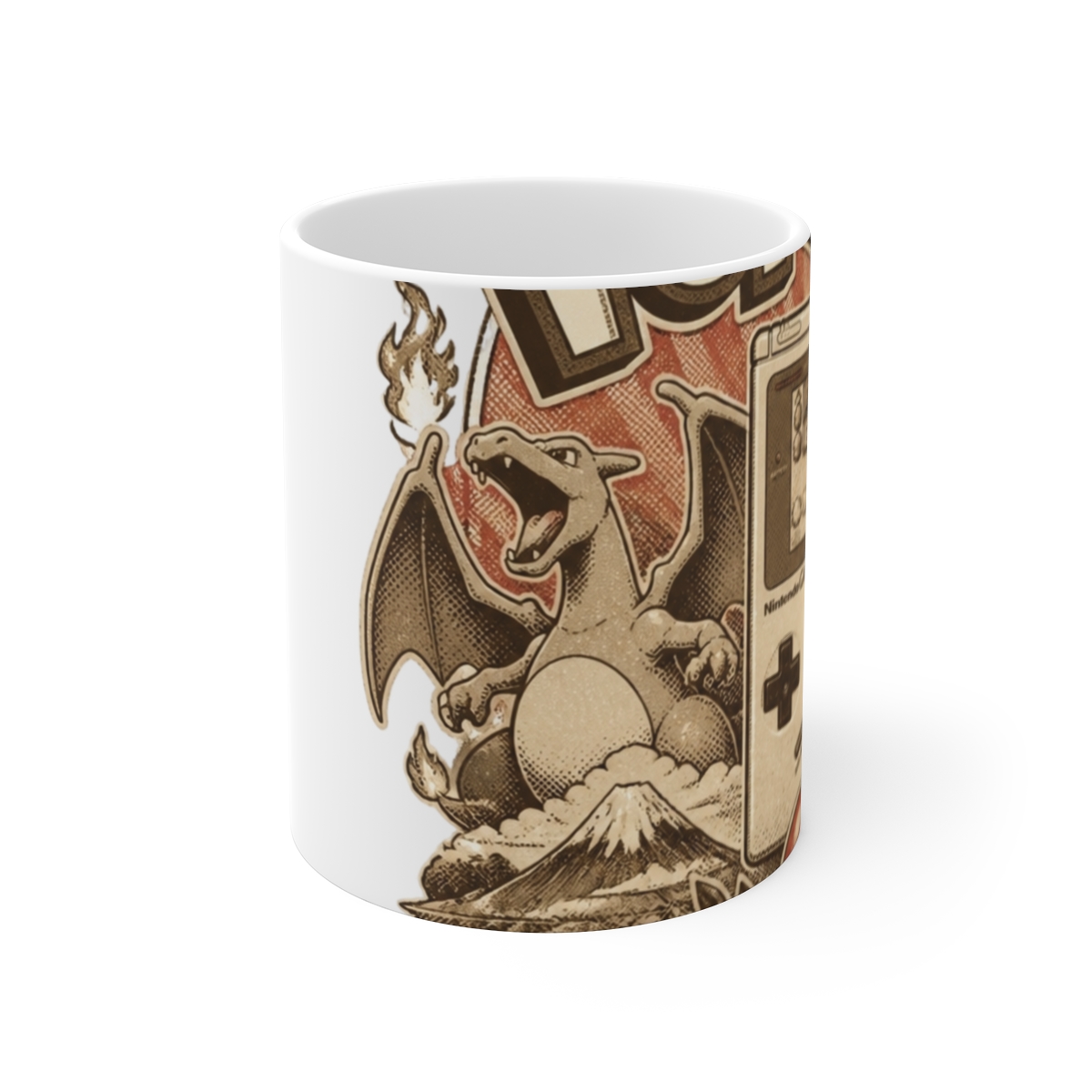 Pokemon "Back to Kanto" White Mug - alternate angle 1, merchandise