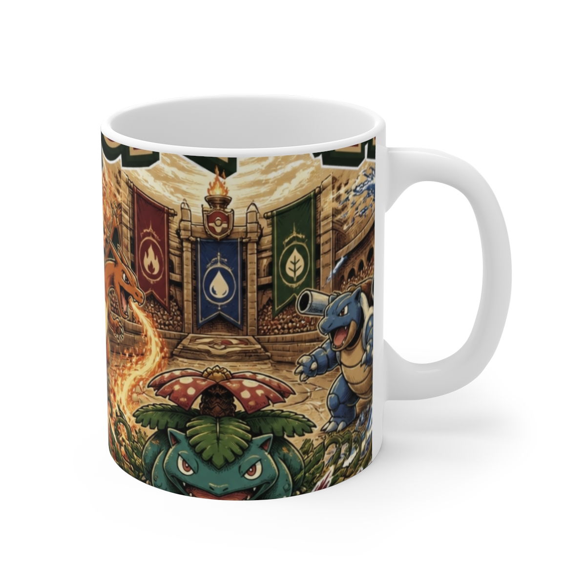 Pokemon "Explore Your Wilderness" White Mug - Official Mugs & Drinkware merchandise
