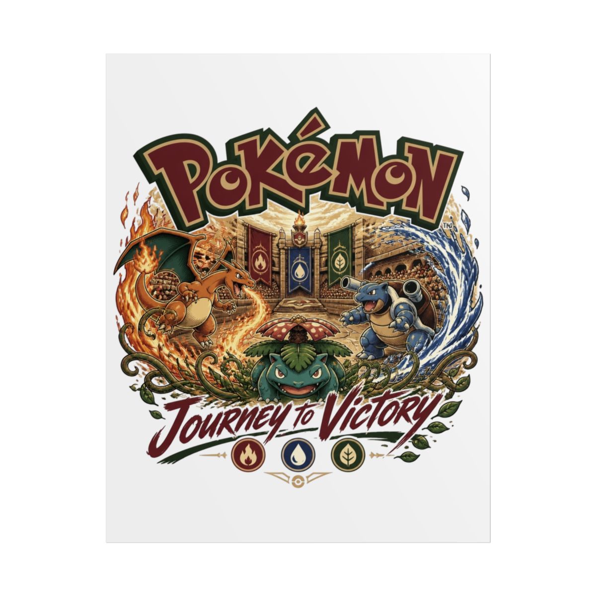 Pokemon "Explore Your Wilderness" Poster - alternate angle 1, merchandise
