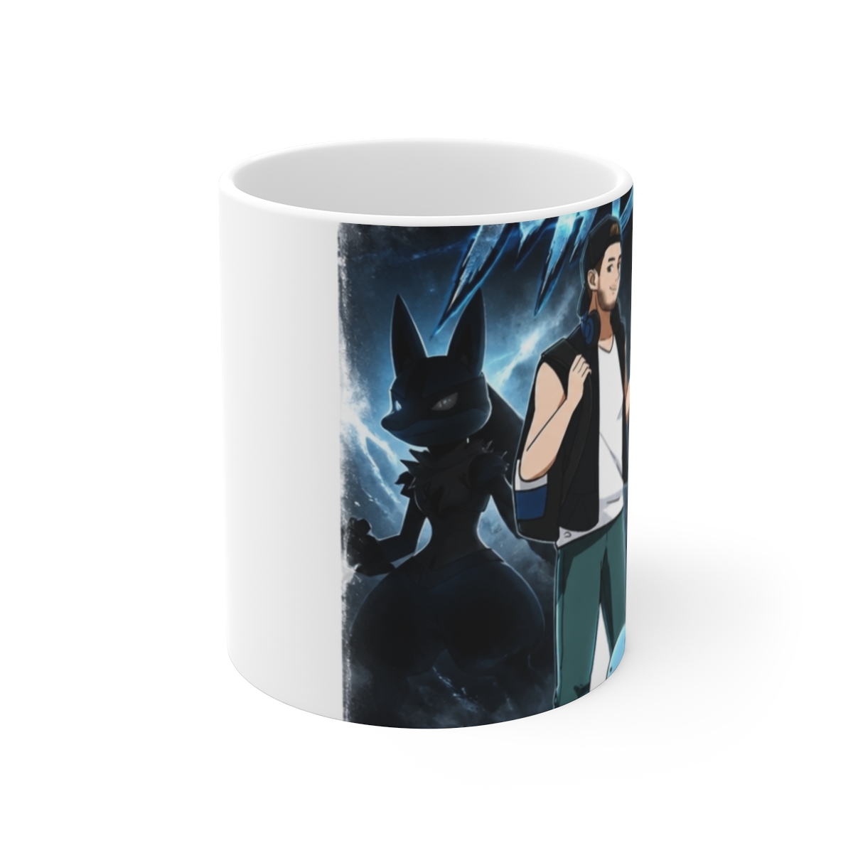 Pokemon "Pokémon Style" White Mug - alternate angle 1, merchandise