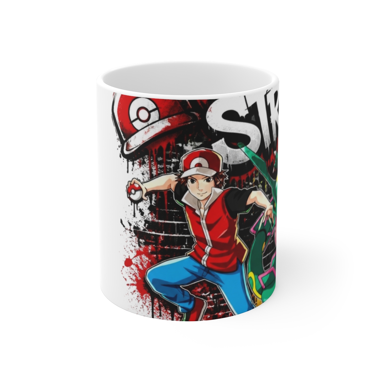 Pokemon "Pokémon Street" White Mug - alternate angle 1, merchandise