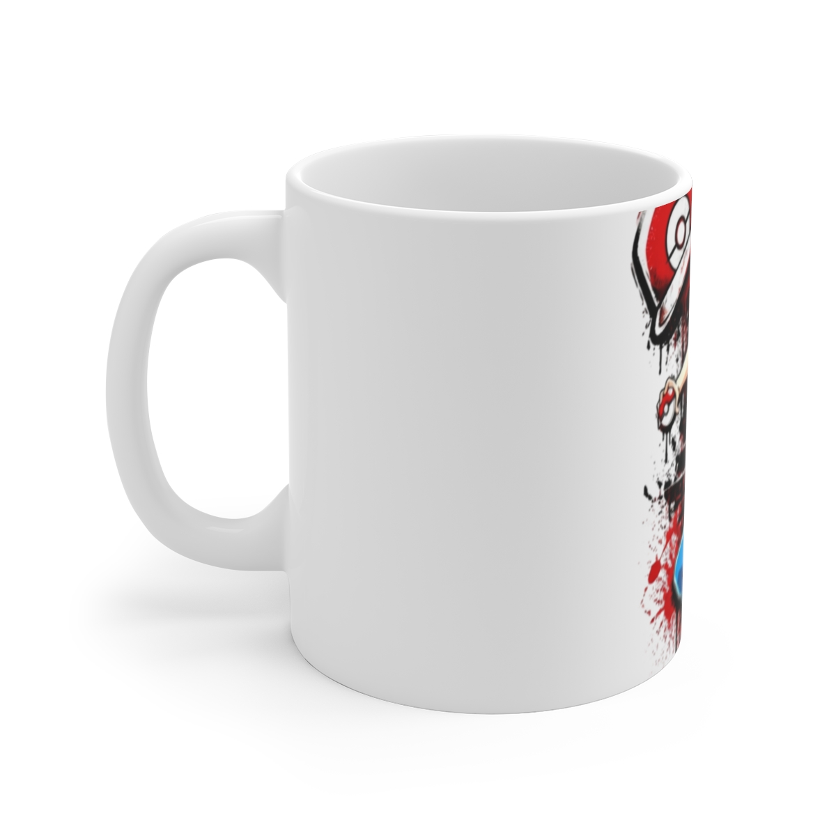 Pokemon "Pokémon Street" White Mug - alternate angle 2, merchandise