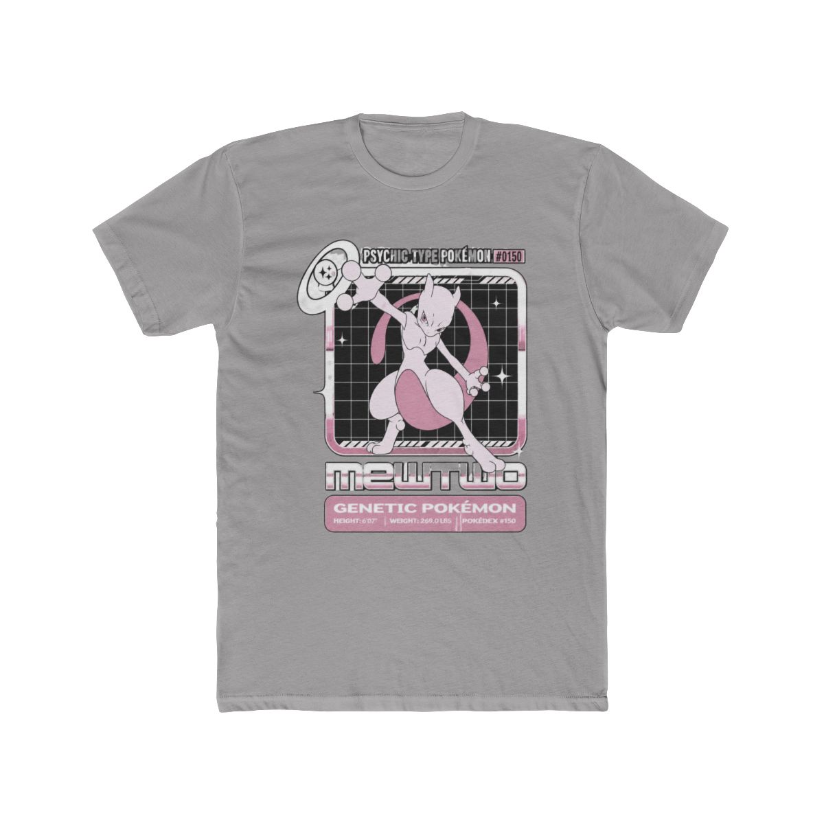 Pokémon Mewtwo Stats T Shirt | Pokemon - Official T-Shirts merchandise