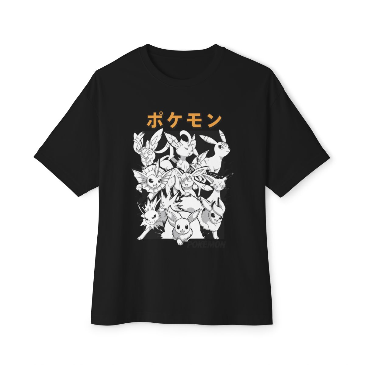 Pokemon Eevee Evolutions T-Shirts Girls Oversized T-Shirt - alternate angle 2, merchandise