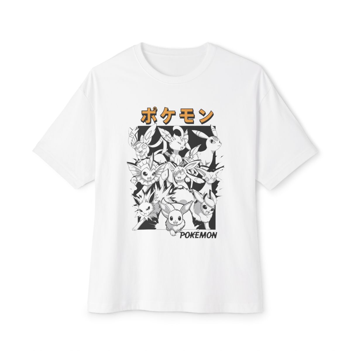 Pokemon Eevee Evolutions T-Shirts Girls Oversized T-Shirt - Official T-Shirts merchandise