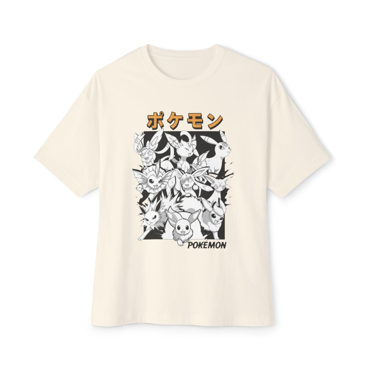 Pokemon Eevee Evolutions T-Shirts Girls Oversized T-Shirt - alternate angle 3, merchandise