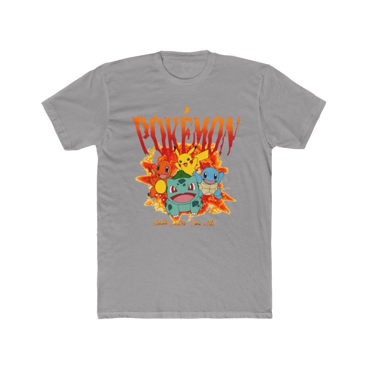 Pokémon Kanto Starter Flames T Shirt | Pokemon - Official T-Shirts merchandise