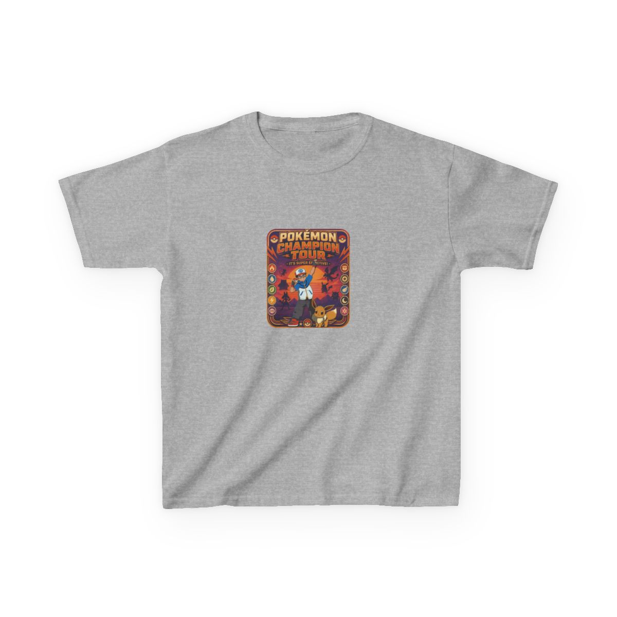 Monster Collecting Legacy Tour Kids T-Shirt | Retro Adventure Style - alternate angle 3, merchandise
