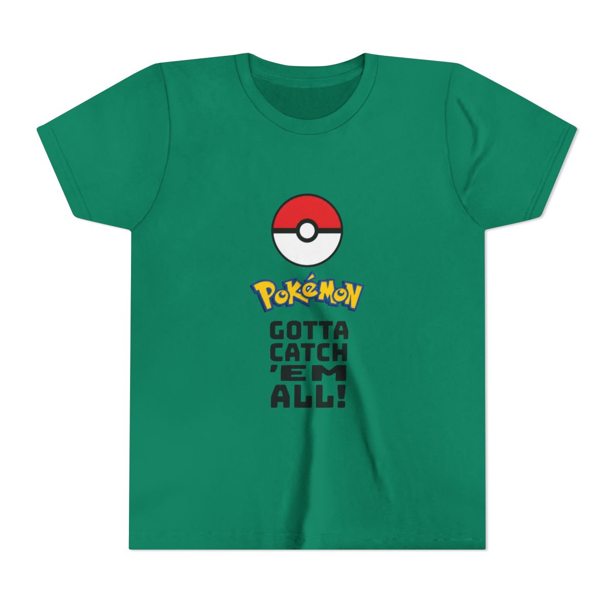 Pokémon Catch 'Em All Kids T Shirt | Pokemon - alternate angle 3, merchandise
